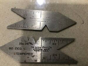 Darling Brown &amp; Sharpe antique  center gage and Lufkin 60 degree No.36