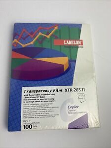 Labelon Transparency Film XTR-265-11 8 1/2” X 11” 100 Sheets Imaging Supplies