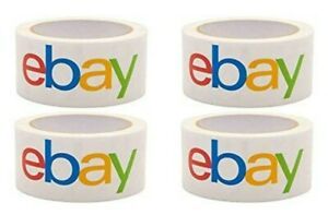 4 Rolls eBay Branded Packaging Tape 2&#034; ~ 75 Yards each