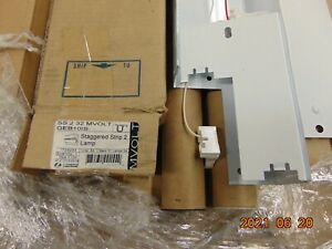 Lithonia STAGGERED Strip Slimline Two Lamps 32W T8 120V-277V T8 Electronic Balla