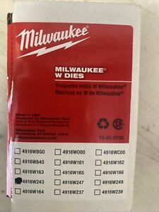Milwaukee 49-16-W243 W Style: W-243 Die