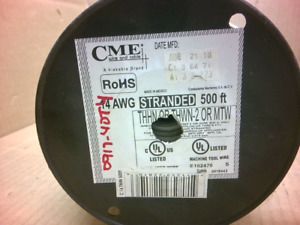 CME 14 AWG Stranded Wire THHN/THWM-2 500ft White - New No Box