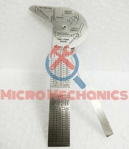 Multipurpose Ruler Protector Try Square Center Finder Drill Point Gauge All In 1