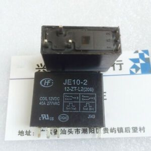 10PCS HONGFA JE10-2-12-ZT-L2 Power Relay 12VDC 5Pin 40A 277VAC
