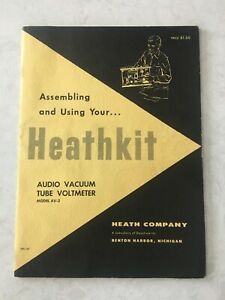 VTG Heathkit Audio Vacuum Tube Voltmeter Model AV-3 Assembly Operation Manual