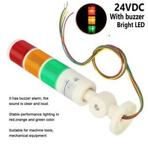 Warning Light Bulb Industrial Signal Tower Lamp DC24V Red Green Yellow 28cm Long