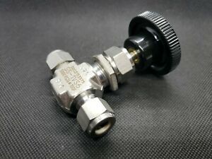 Swagelok New Stainless Steel Needle Valve 3/8 in 5000 PSI SS-1VS6