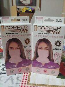 2 New Copper Fit Face Protectors. Youth Girls