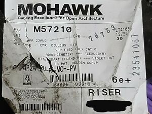 Belden Mohawk M57210 23/4P AdvanceNet CAT6e+ UTP Network Cable CMR Violet /100ft