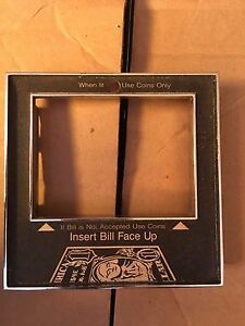 rowe snack bill validator face plate