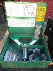 GREENLEE 777 HYDRAULIC PIPE BENDER 1 1/4 - 4&#034;