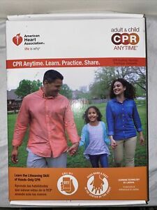 AMERICAN HEART ASSOCIATION CPR TRAINING KIT ADULT &amp; CHILD LEARNING MANIKIN NEW