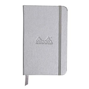 Rhodia Webnotebook, A6, Lined - Silver