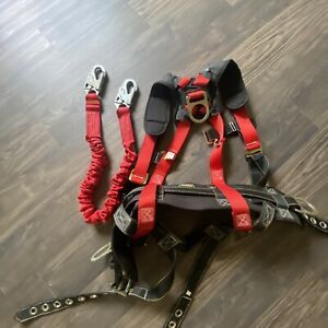 Guardian Fall Protection 11173 Seraph Construction Harness M-L and lanyard
