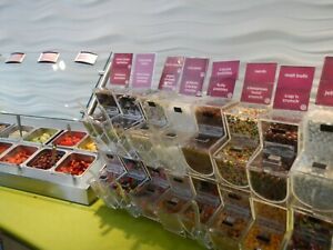 Stackable Topping Dispenser with Holster - 4&#034; x 11&#034; x 7&#034; Toppings Bin