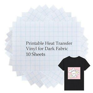 Printable Heat Transfer Vinyl Inkjet Printer T-Shirt Transfer Paper Iron on H...