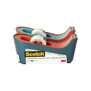 Scotch Tape Dispenser C18-MX, Two Color Combo, 0.75 in x 350 in (19 mm x 8.89 m)