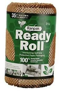 30&#039; x 14&#034;  Ready Roll Geami Protective Paper Cushioning Wrap (Bubble
