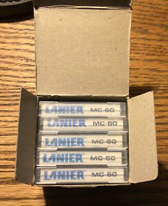 Boxed Of 5 Lanier Micro-Cassette Tapes MC-60 Unused Open Box