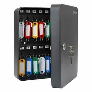 Uniclife 28 Key Cabinet Steel Security Key Organizer Lock Box with Key Lock W...