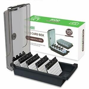 Business Card Holder, Name Card Organizer with Dividers and Index Tabs (500 Card
