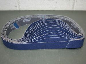 (14) Norton BlueFire R821P Sanding Belt 78072727102, 2&#034; x 48”, 40 Grit, Coarse