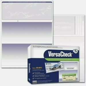 Form #1000 Business Voucher Security Blank Checks Refills Paper 250 Sheets Blue