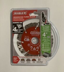 Diablo DMADST0400 Diamond Segmented Turbo Cut-Off Disc for Masonry, 4&#034;