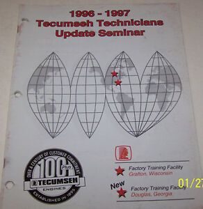 Tecumseh Technicians 1996-1997 Factory Update Seminar Manual