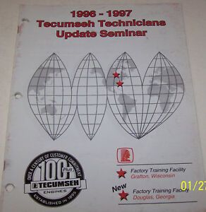 Tecumseh Technicians 1996-1997 Factory Update Seminar Manual