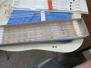 FISHER Serological Pipet 13-675-F Glass 1ml in 1/100 Yellow