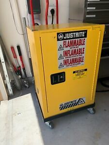 Justrite 891220 Sure-Grip EX Compac Flammable Safety Cabinet 12 Gallon 