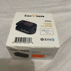 ZacVrate Finger Pulse Oximeter 500DL | Black | **Brand New**