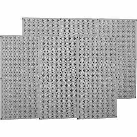 Wall Control Industrial Metal Pegboard, Gray, 96&#034; X 32&#034; X 3/4&#034; 35-P-3296GY  - 1