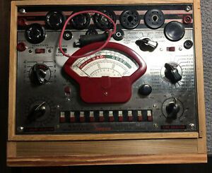Vintage Simpson Tube Tester with cheese meter 