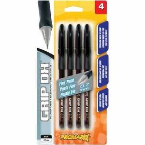 ProMarx Grip DX Fine Point Black Ballpoint Pen (4-Pack) BP57-KR7B04-48  Pack of