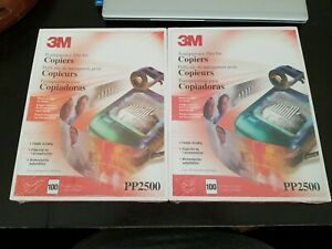 New Sealed 3M PP2500 Transparency Film for Copier 120 sheets 8.5 x 11 Lot of 2