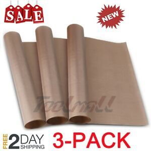 3Pack Teflon Sheet 16&#034;x24&#034; Heat Press Transfer Art Craft Supply Sewing Tool Add