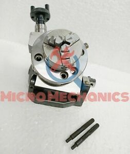 3&#034;(75 mm) Tilting Rotary Table + Back Plate + 50 mm Chuck Self Centering + Tnuts