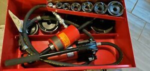 GARDNER BENDER Enerpac KOH520A Hydraulic Punch Driver Set, Brand New With 10...