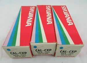 UNUSED LOT OF 3 Sylvania Projector Lamp CAL / CXP 300 W - 120 V
