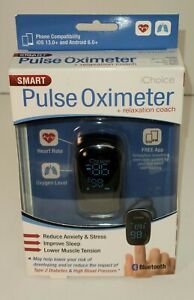 iChoice Smart Pulse Oximeter + Free App For Relaxation Breathing Exercises New