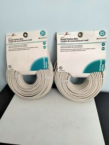 Telephone/Station Wire  100 Ft Rolls New 6 Conductor Almond Lots Of 2 $29.00