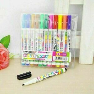 Hot 12 Colors-Whiteboard Markers White Board Dry-Erase F2Q9 Y6T9 D5A0 Z0U5
