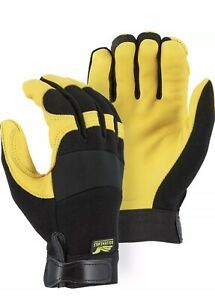 Golden Eagle mechanics style deerskin gloves leather work riding 2150 XL