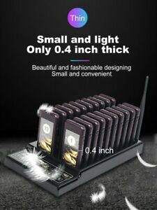 999CH Restaurant Wireless Calling Pager System + 20 Pagers For Church Truck Cafe