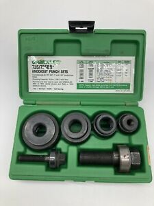 LIGHTLY USED GREENLEE BALL BEARING KNOCKOUT PUNCH SET 735 735BB