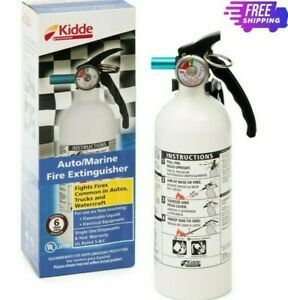 Fire Extinguisher Home Car Office Safety Kidde 5-B:C 3-lb Disposable Marine NEW