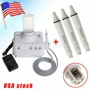 SK-E1 Dental Ultrasonic Scaler FIT EMS 5 Tips w/ Water Bottle 4*Handpiece HU!WZ
