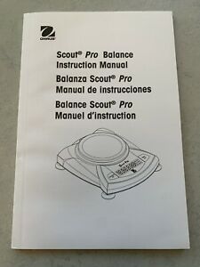 scout pro balance instruction manual